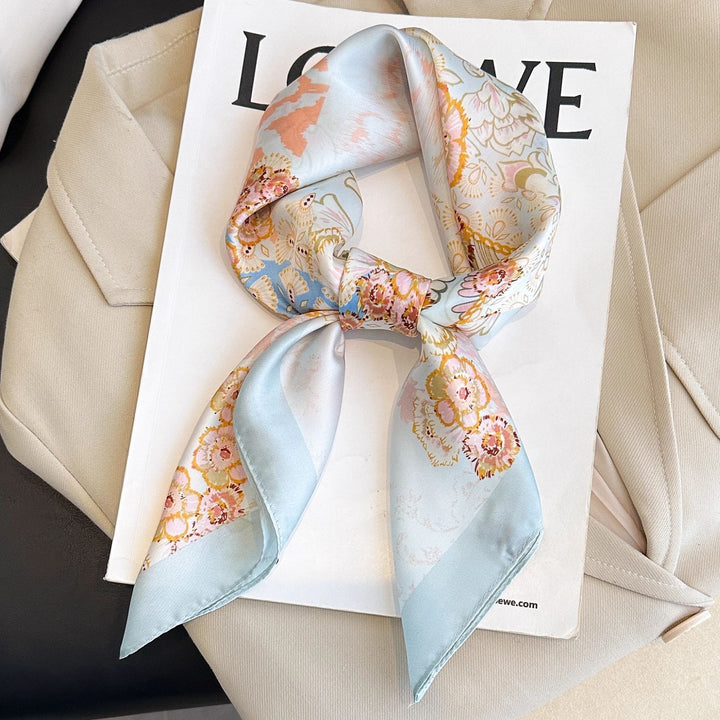 BowLift | Retro Korean Style Faux Silk Scarf