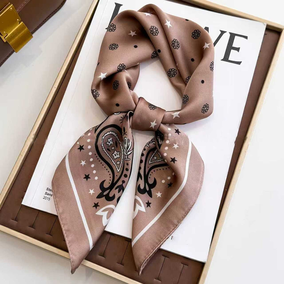 BowLift | Retro Korean Style Faux Silk Scarf