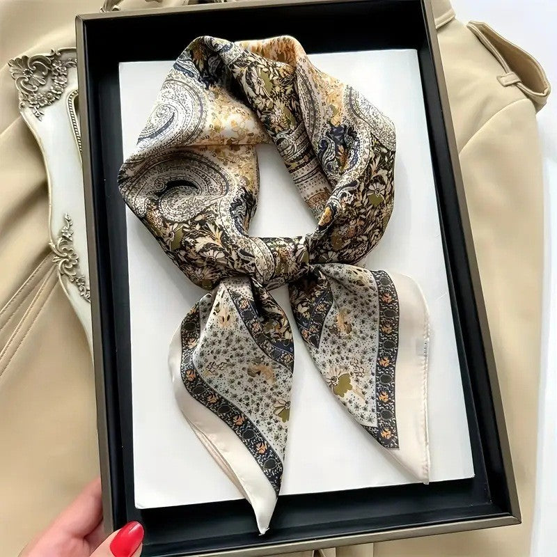 BowLift | Retro Korean Style Faux Silk Scarf