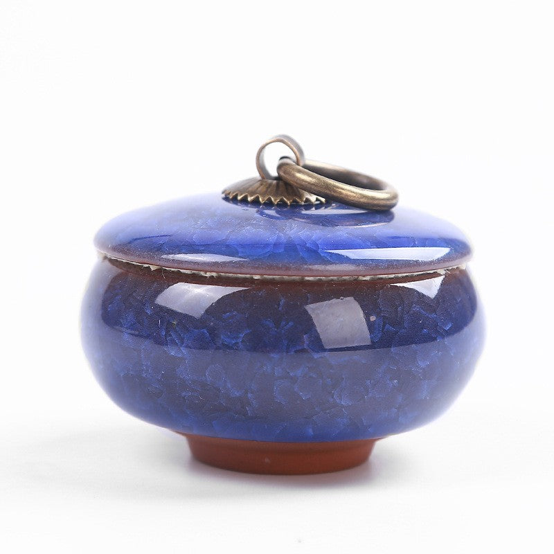 BowLift | Travel Tea Clay Tea Jar with Cracked Sandwich Design