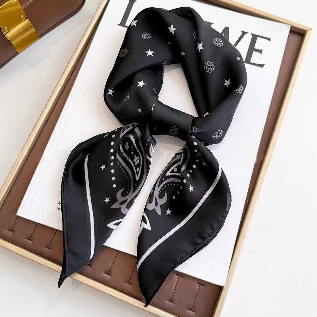 BowLift | Retro Korean Style Faux Silk Scarf