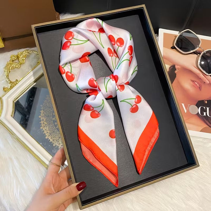 BowLift | Retro Korean Style Faux Silk Scarf