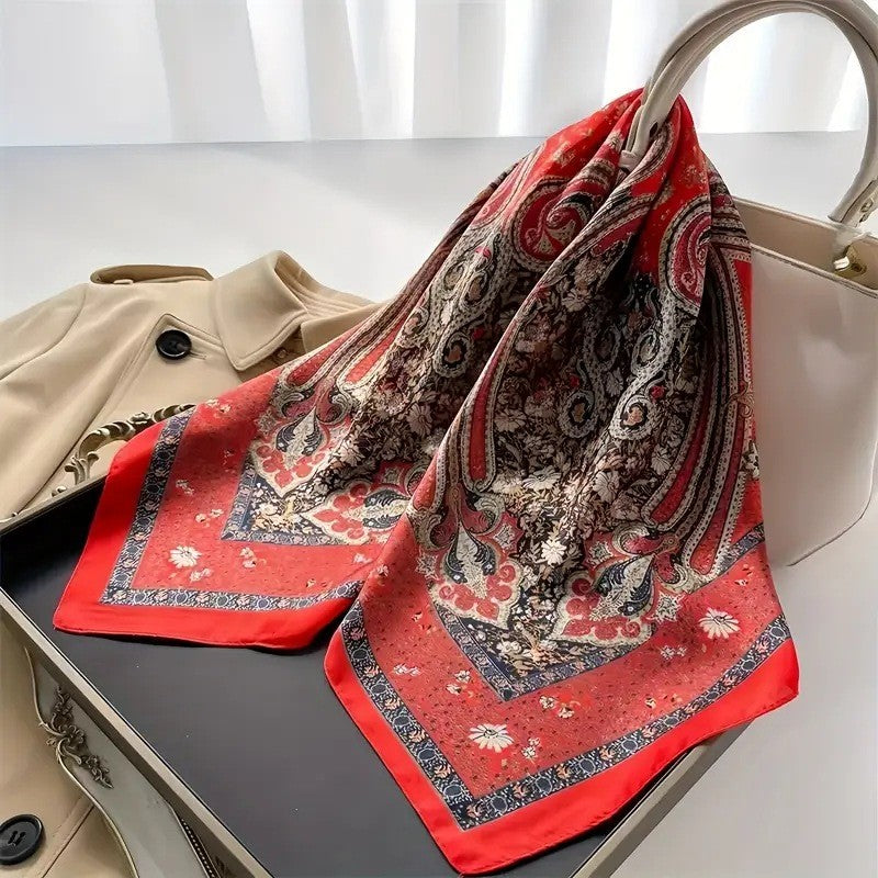 BowLift | Retro Korean Style Faux Silk Scarf