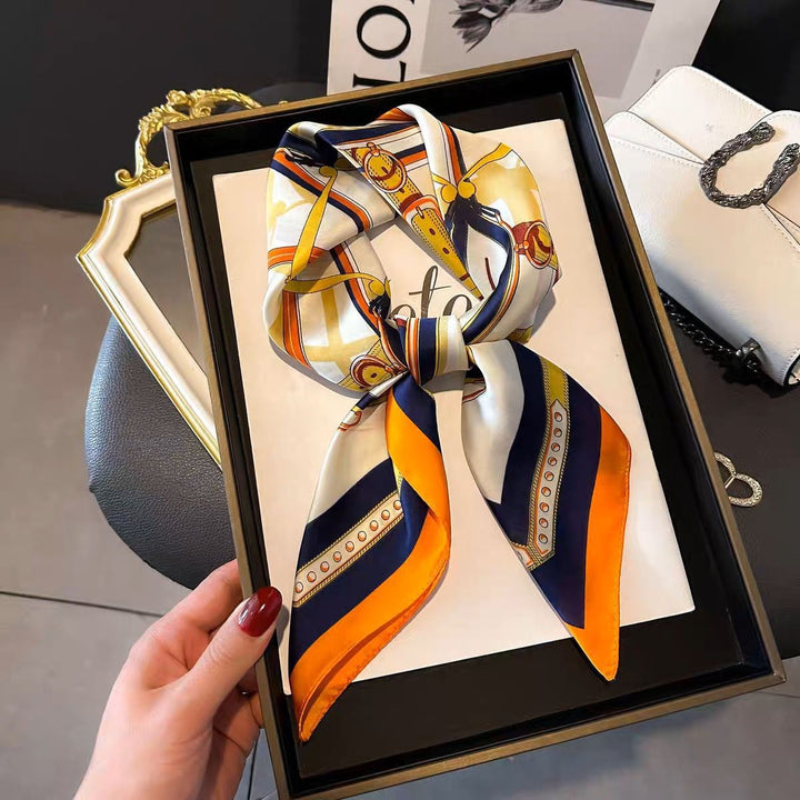 BowLift | Retro Korean Style Faux Silk Scarf