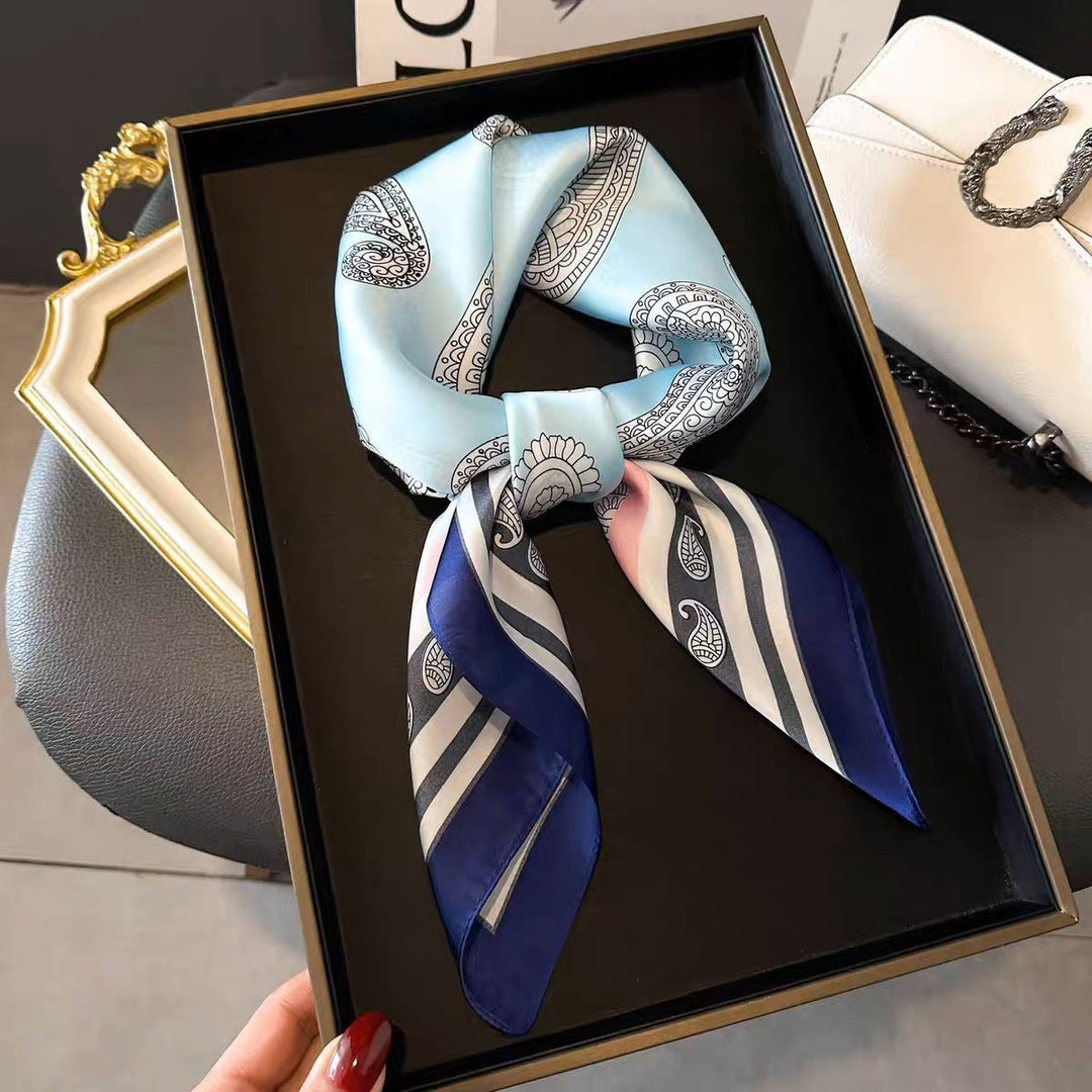 BowLift | Retro Korean Style Faux Silk Scarf