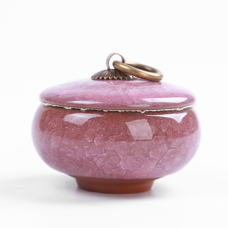 BowLift | Travel Tea Clay Tea Jar with Cracked Sandwich Design