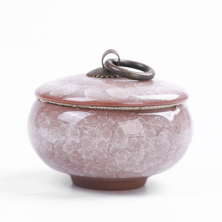 BowLift | Travel Tea Clay Tea Jar with Cracked Sandwich Design