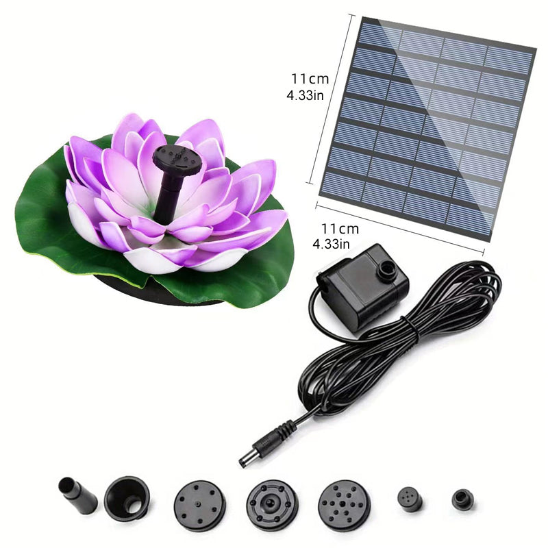 BowLift | Lotus-shaped solar fountain pond decoration