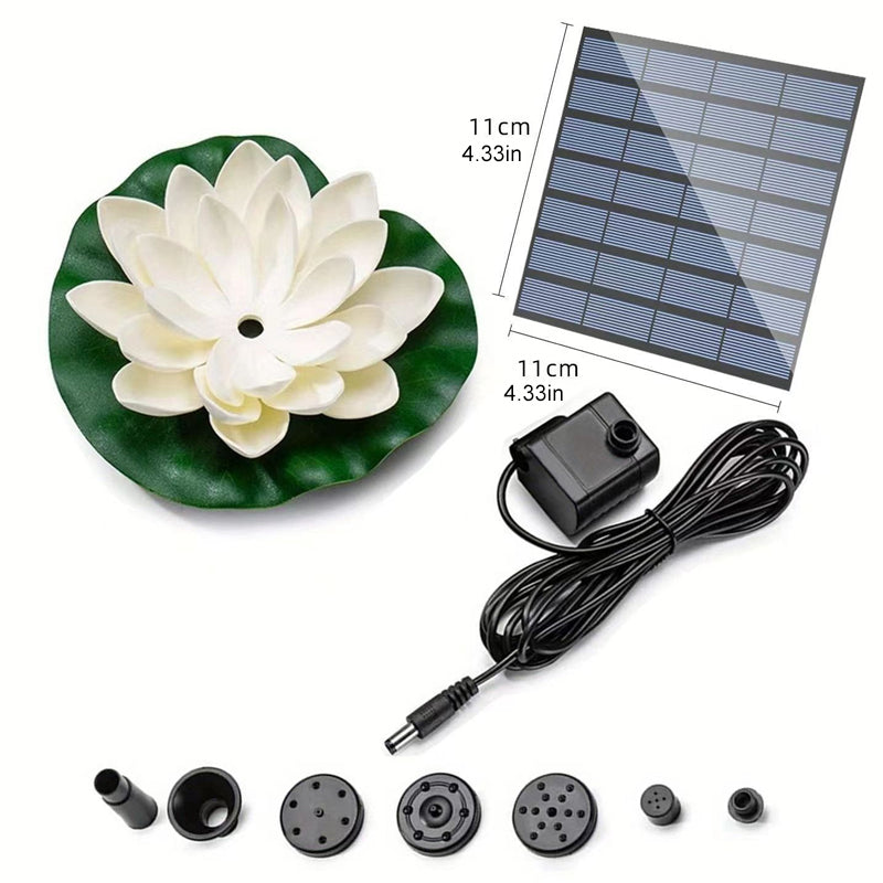 BowLift | Lotus-shaped solar fountain pond decoration