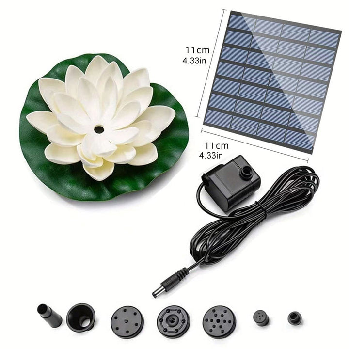 BowLift | Lotus Shaped Solar Fountain Pond Decorative