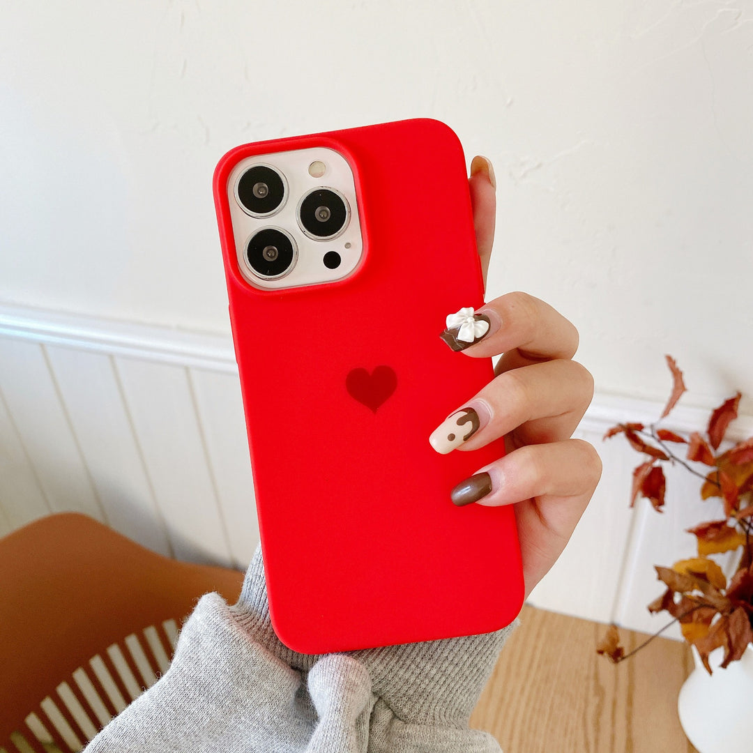 BowLift|Sweet Love Heart Matte Case|Soft Protective Cover for Apple iPhone
