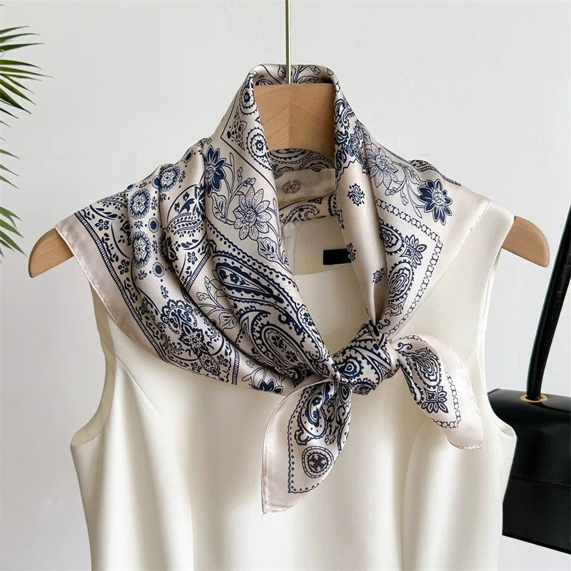 BowLift | Retro Korean Style Faux Silk Scarf