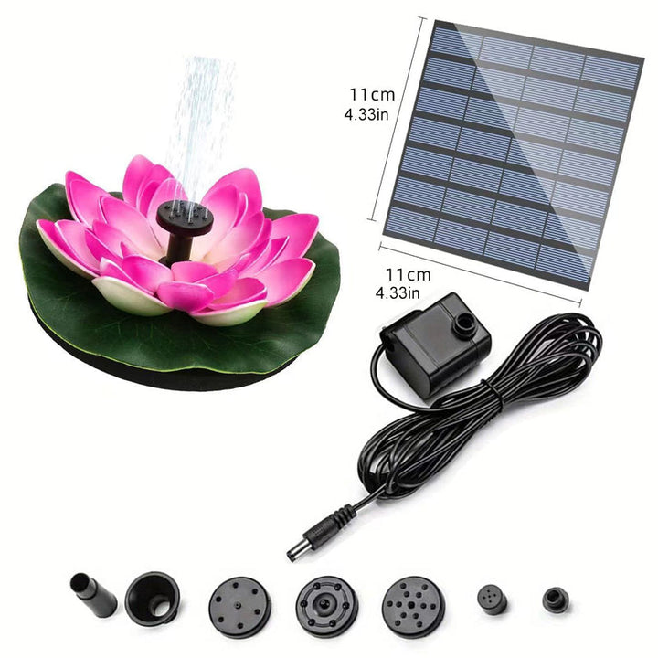BowLift | Lotus Shaped Solar Fountain Pond Decorative