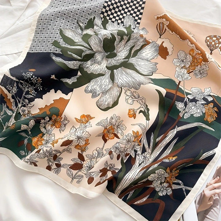 BowLift | Retro Korean Style Faux Silk Scarf