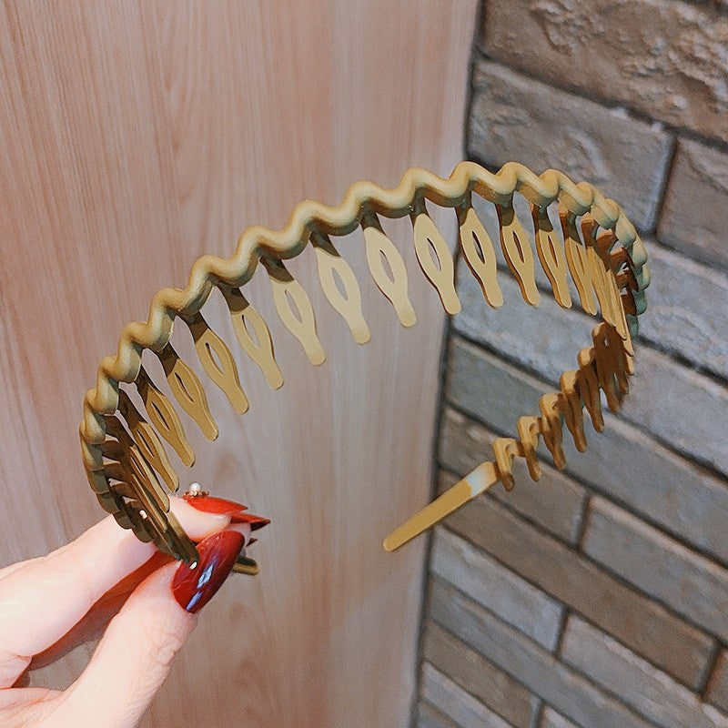 BowLift | Stylish Matte Face Wash Headband with Teeth for Anti-Slip