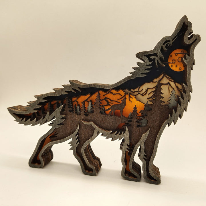 BowLift | Holiday Gift Wooden Animal Carved Lamp Ornament