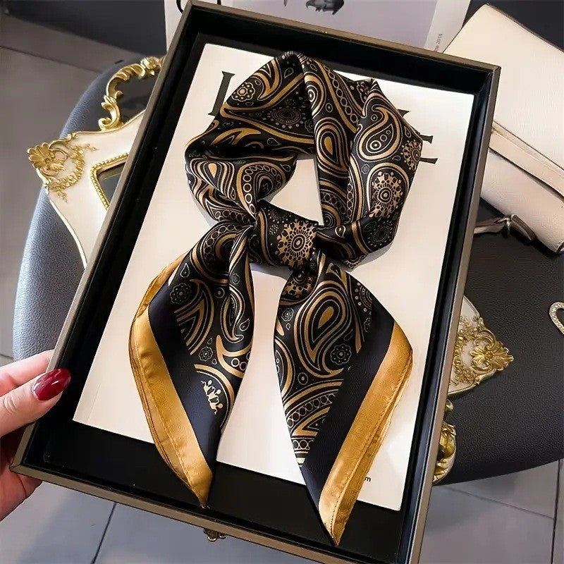 BowLift | Retro Korean Style Faux Silk Scarf