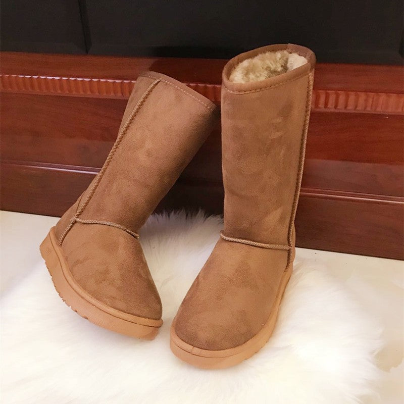 BowLift|European and American Style High - Tube Women's Snow Boots|Waterproof Warmth Fleece - Lined Thick - Soled for Winter
