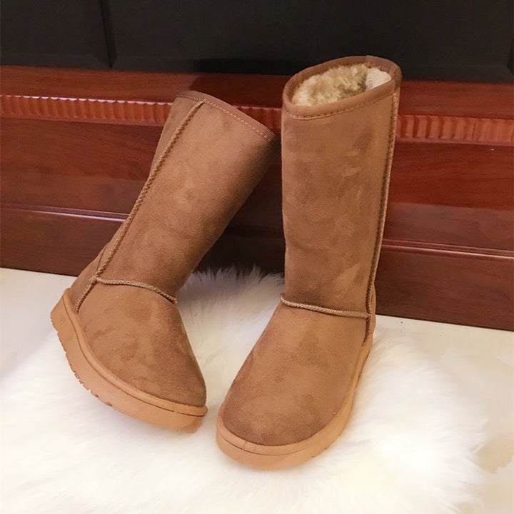 BowLift|European and American Style High - Tube Women's Snow Boots|Waterproof Warmth Fleece - Lined Thick - Soled for Winter