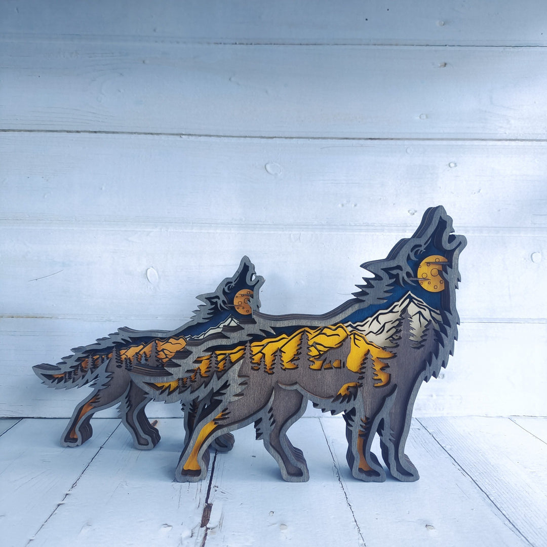 BowLift | Holiday Gift Wooden Animal Carved Lamp Ornament