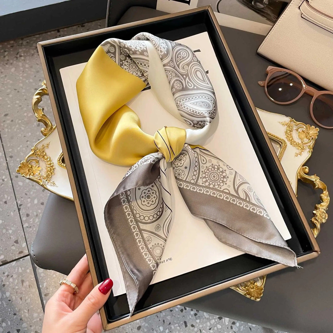 BowLift | Retro Korean Style Faux Silk Scarf
