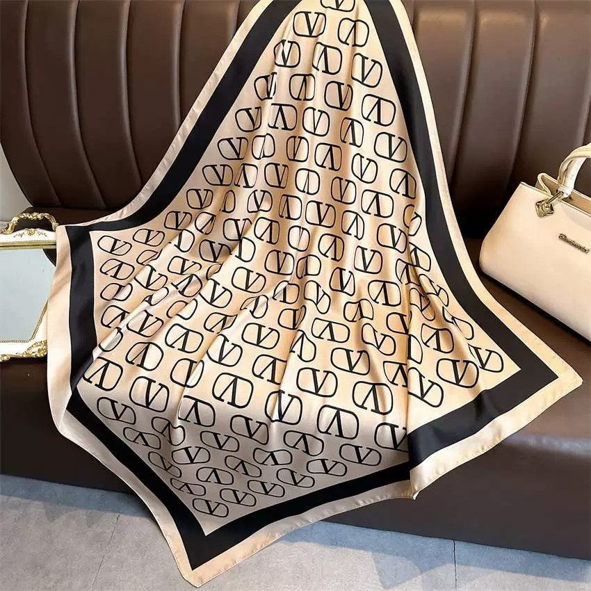 BowLift | Retro Korean Style Faux Silk Scarf