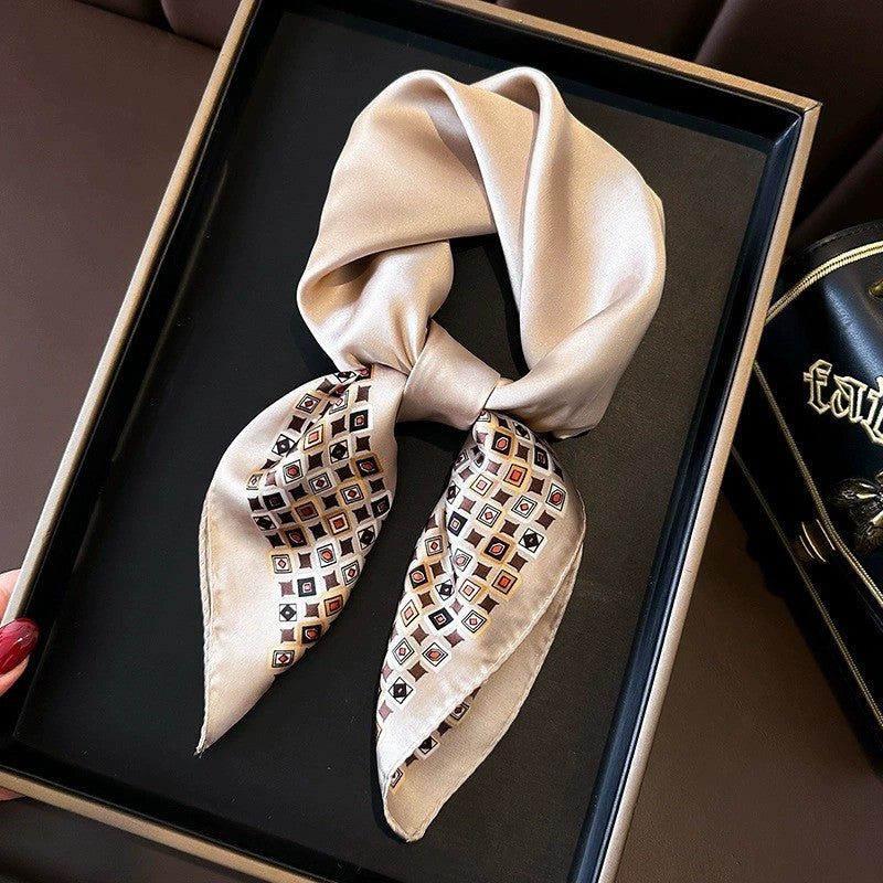 BowLift | Retro Korean Style Faux Silk Scarf