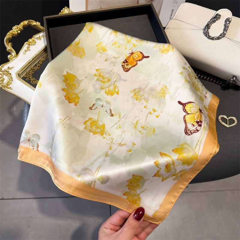BowLift | Retro Korean Style Faux Silk Scarf