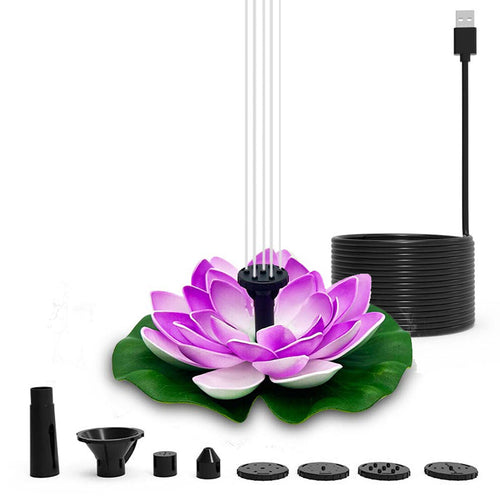 BowLift | Lotus Shaped Solar Fountain Pond Decorative