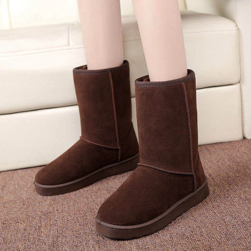 BowLift|European and American Style High - Tube Women's Snow Boots|Waterproof Warmth Fleece - Lined Thick - Soled for Winter