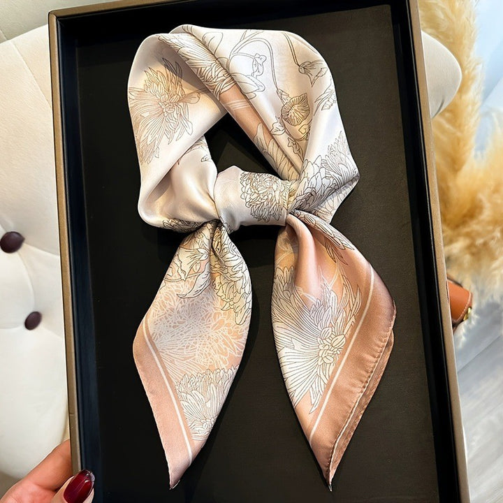 BowLift | Retro Korean Style Faux Silk Scarf