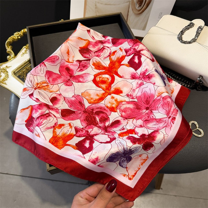 BowLift | Retro Korean Style Faux Silk Scarf