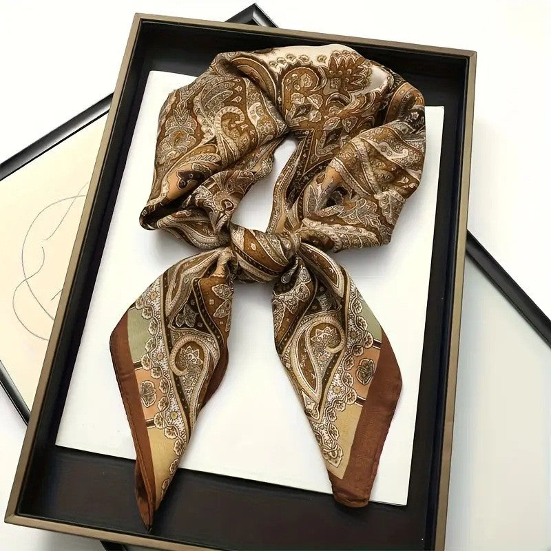 BowLift | Retro Korean Style Faux Silk Scarf