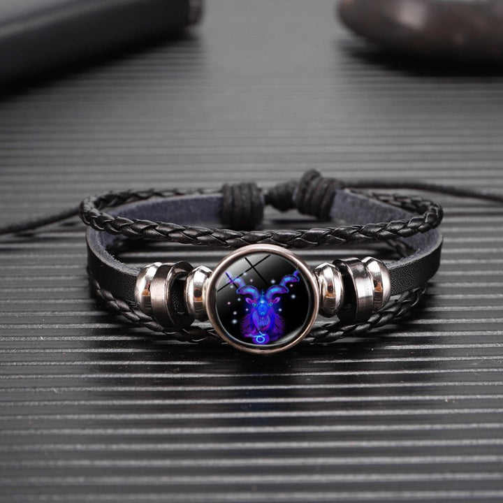 BowLift | Couple Braided Wristband 2Pack | Hot 12 Zodiac Handwoven Simple Fashion Bracelet