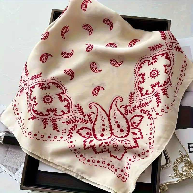 BowLift | Retro Korean Style Faux Silk Scarf