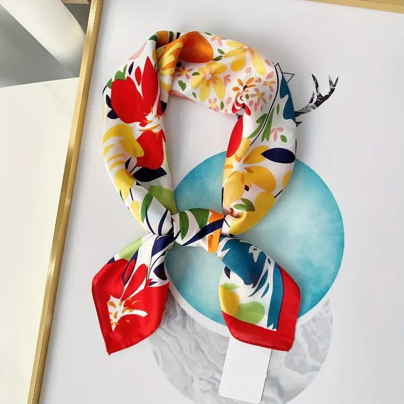 BowLift | Retro Korean Style Faux Silk Scarf