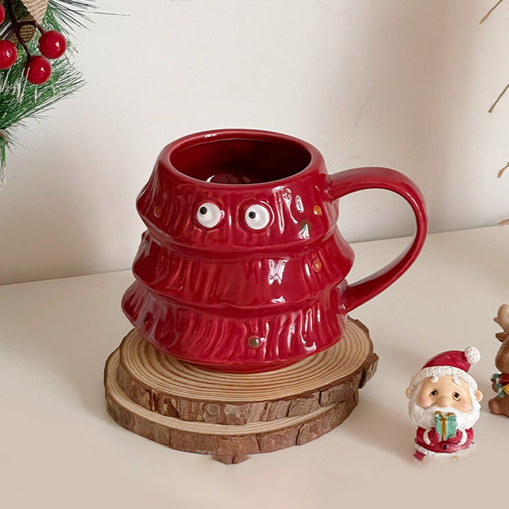 Creative Big Eyes Christmas Tree Mug | Bowlift