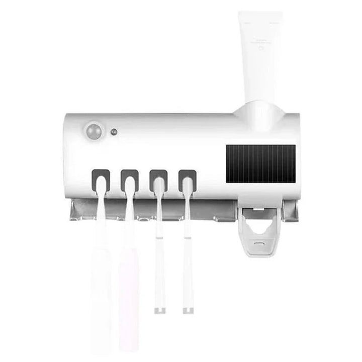 Smart UV Light Sterilizer Toothbrush Holder, WaII Mount Toothpaste Dispenser | Bowlift