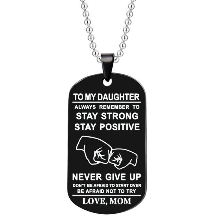 BowLift | English Alphabet Stainless Steel Necklace