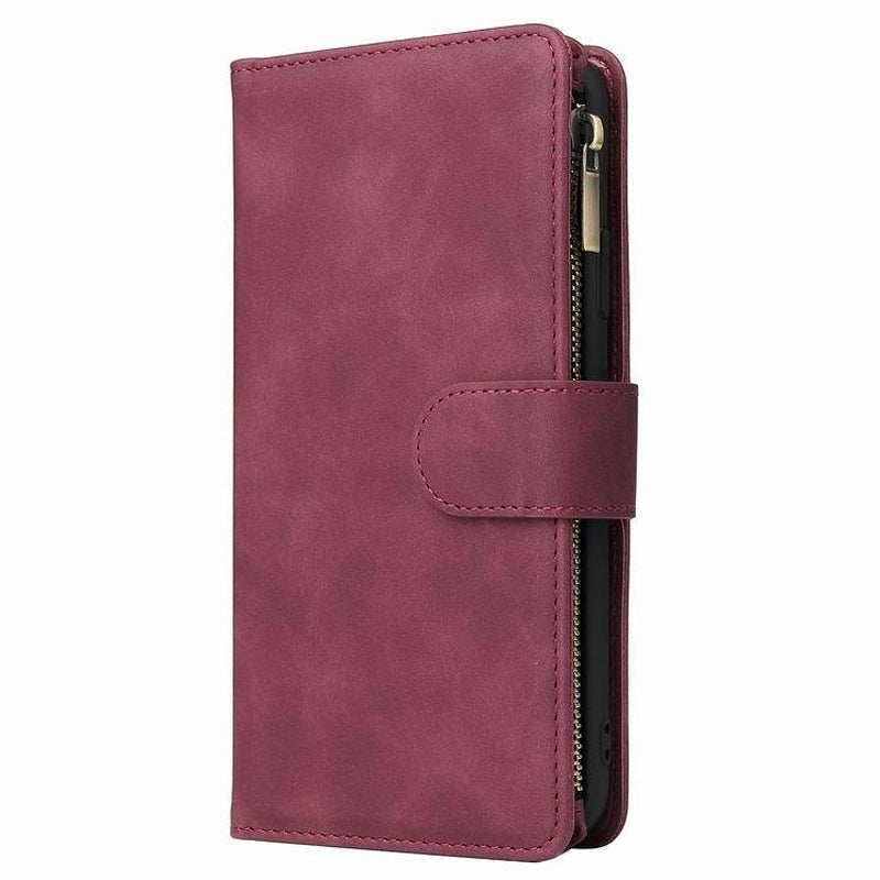 BowLift | Multi-card Zipper Pocket Leather Case for iPhone