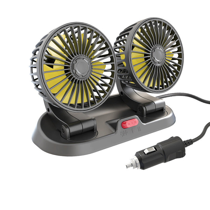 Double head car cooling air circulation fan | Bowlift