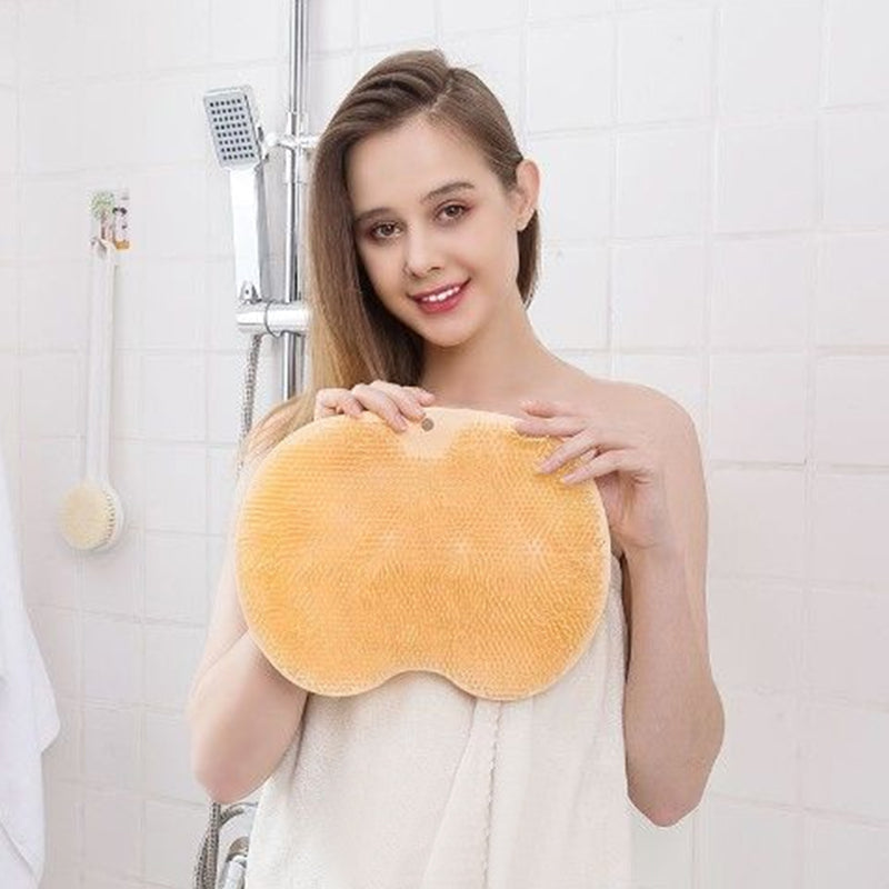Shower Foot & Back Scrubber, Anti-Skid Bathroom Silicone Massage Pad | Bowlift