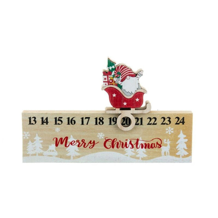 BowLift | Merry Christmas Wooden Mobile Santa Claus Calendar Ornament