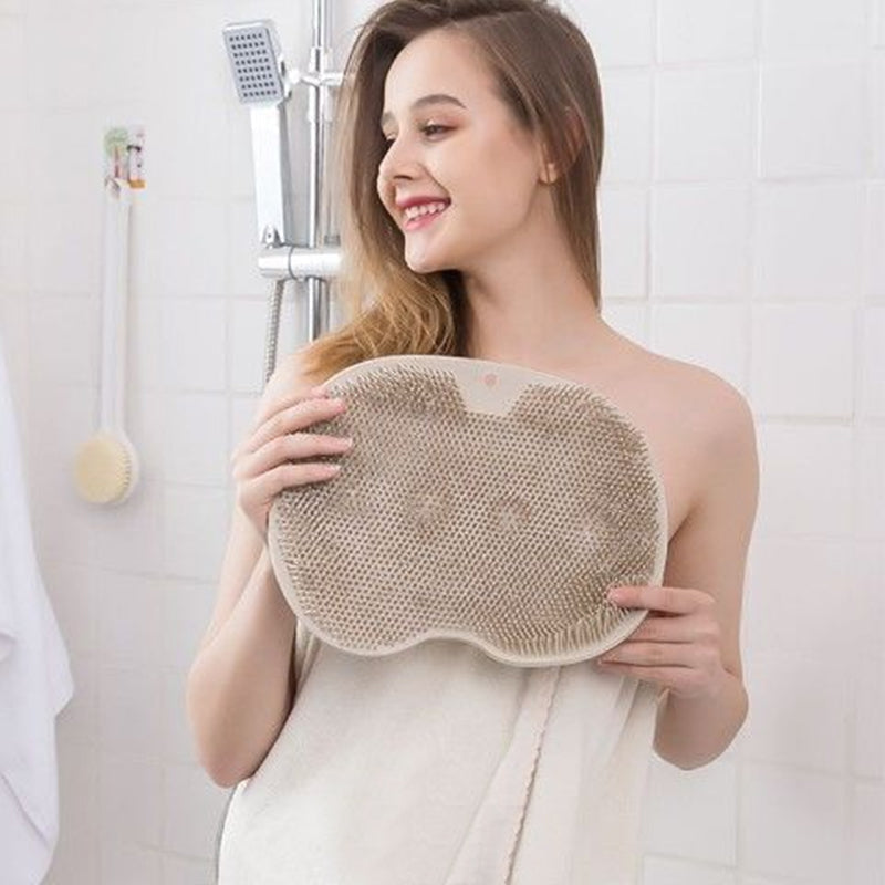 Shower Foot & Back Scrubber, Anti-Skid Bathroom Silicone Massage Pad | Bowlift