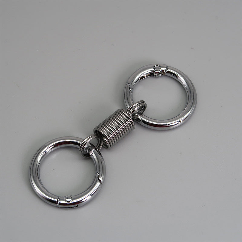 BowLift | Nordic Retro Spring Double Ring Keychain