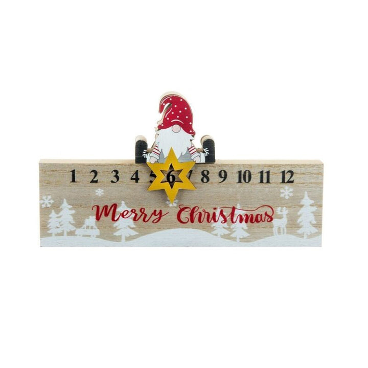 BowLift | Merry Christmas Wooden Mobile Santa Claus Calendar Ornament