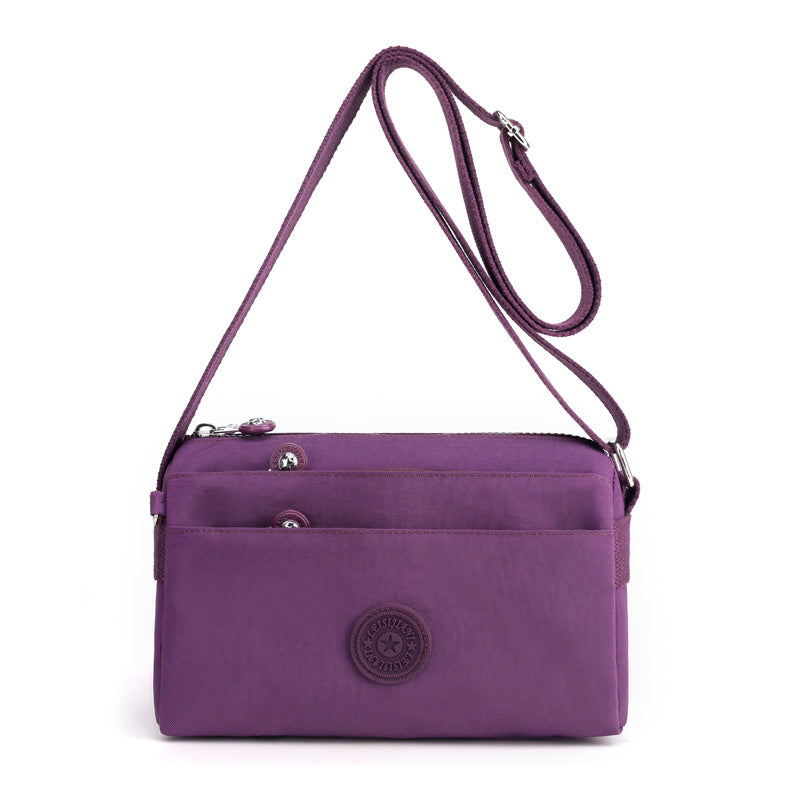Women's Casual Multi-layer Fashionable Simple Shoulder Bag Made of Nylon | Bowlift