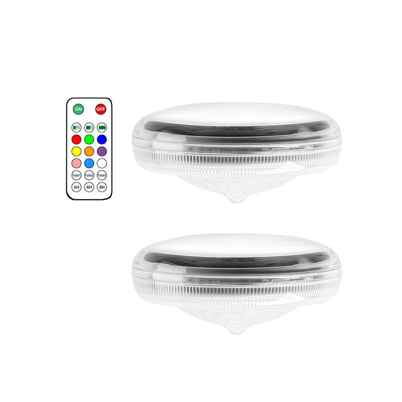 BowLift | 2 PCS - Timer Function Solar-Powered Pool Light with 3 Brightness Levels & 9 Colors