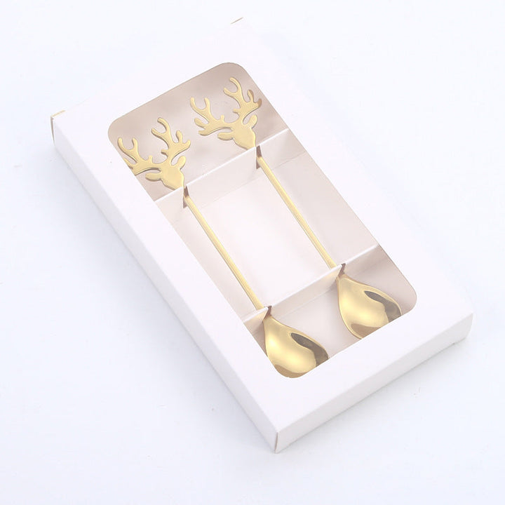 BowLift | Christmas Decorations for Home - Christmas Metal Spoon Gift Set
