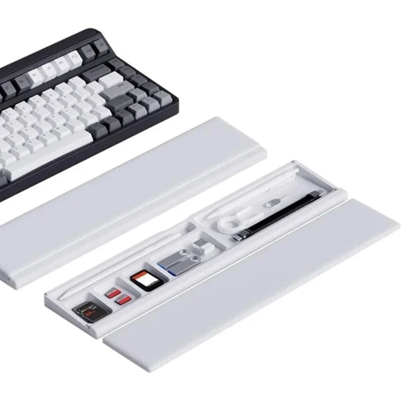 BowLift | Keyboard wrist rest with desk divider box
